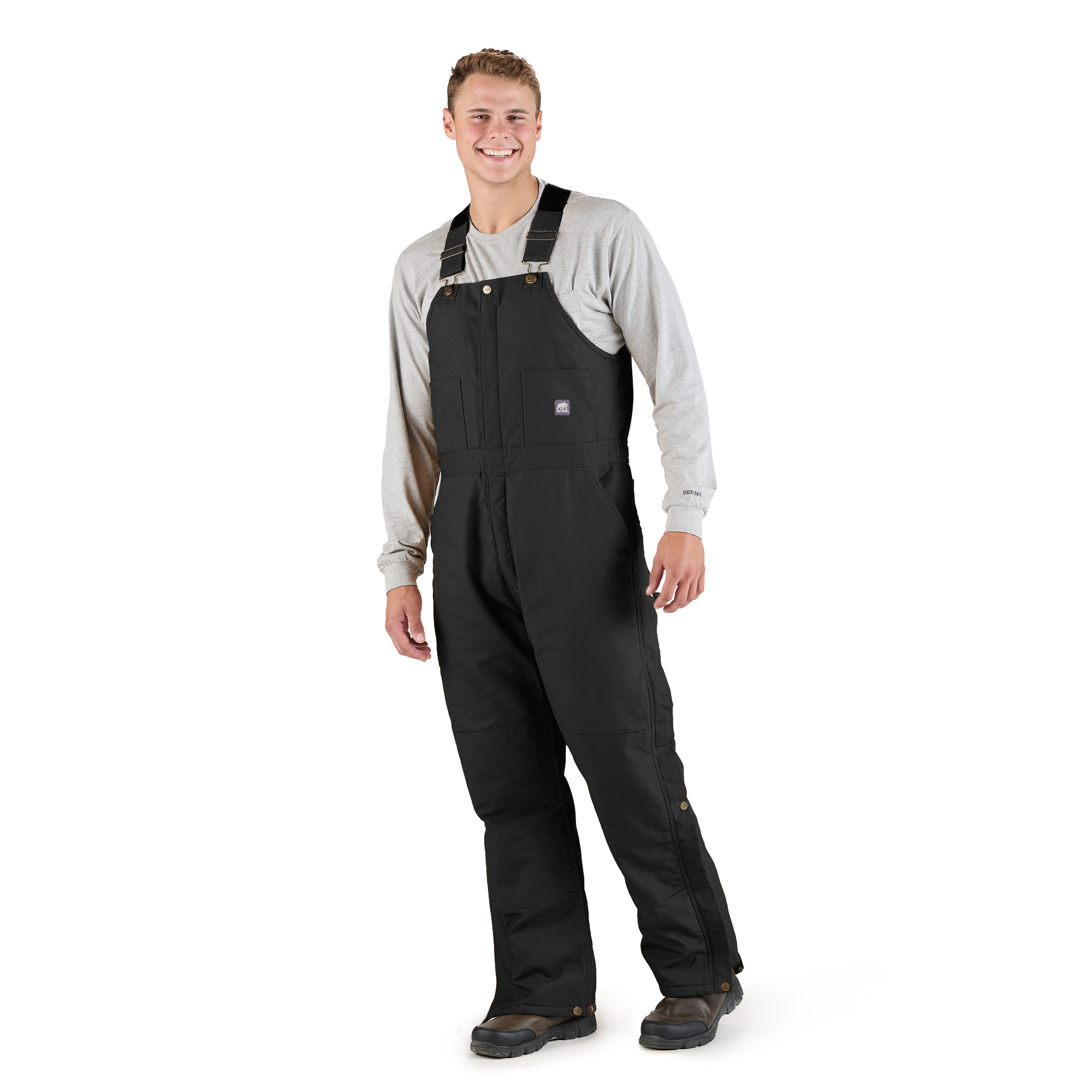 Berne Apparel Heritage Insulated Duck Bib Overall- 34" Inseam